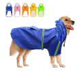 Haustier kleiner Kleider großer Regenmantel Jacke Streifen Hoodie Poncho Reflektierender Welpe Jumpsuit mit maßgeschneiderten Big Dog Regenmantel